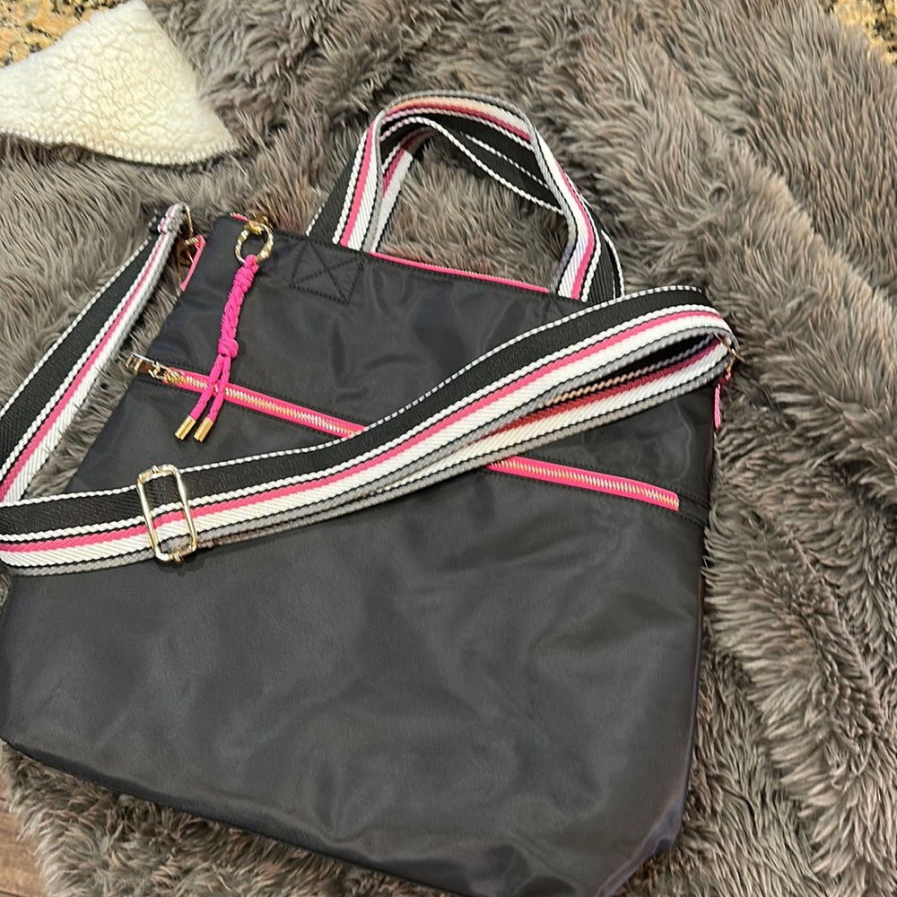 Ah-Dorned nylon tote bag